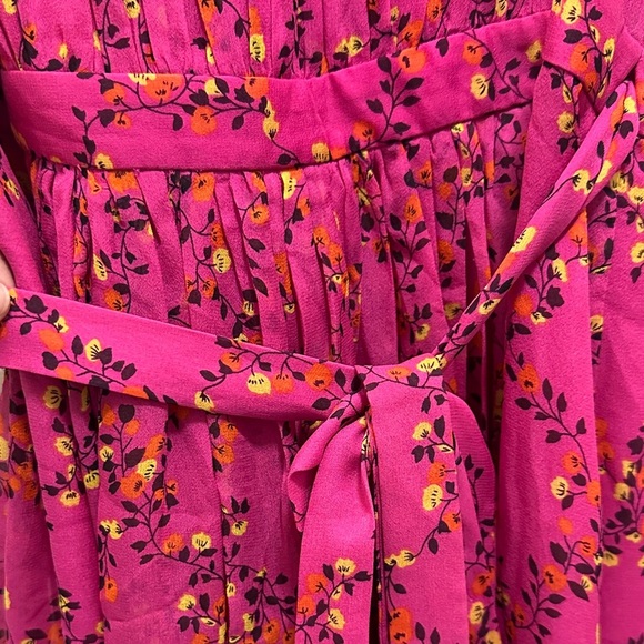 Diane Von Furstenberg Pink Floral Midi Dress - Picture 7 of 7